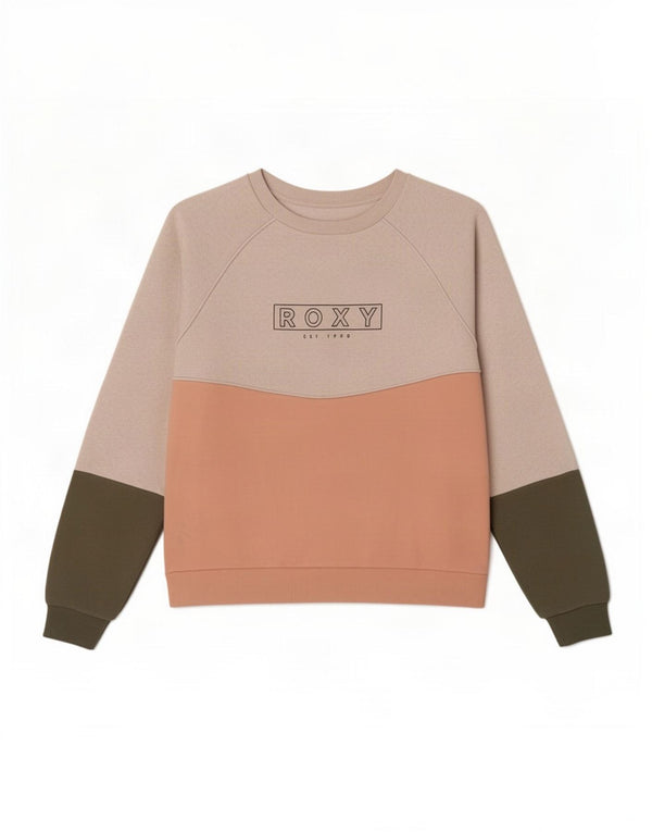 Roxy Womens Sweatshirt Jumper UK 14 Medium Multicoloured Colourblock