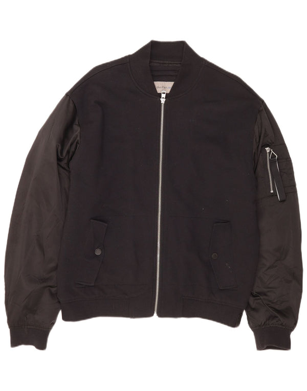 Jachetă Bomber pentru bărbați Calvin Klein Jeans UK 40, mare, negru, bumbac