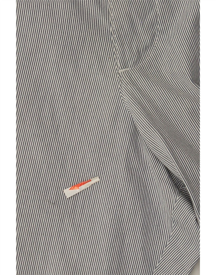 Pantaloni scurți chino pentru bărbați Marks & Spencer W40 XL, bumbac cu dungi gri