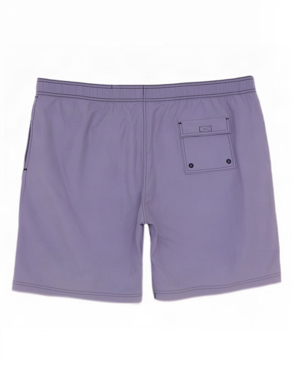 Pantaloni scurți de înot pentru bărbați Marks & Spencer, bumbac cu dungi mov 2XL