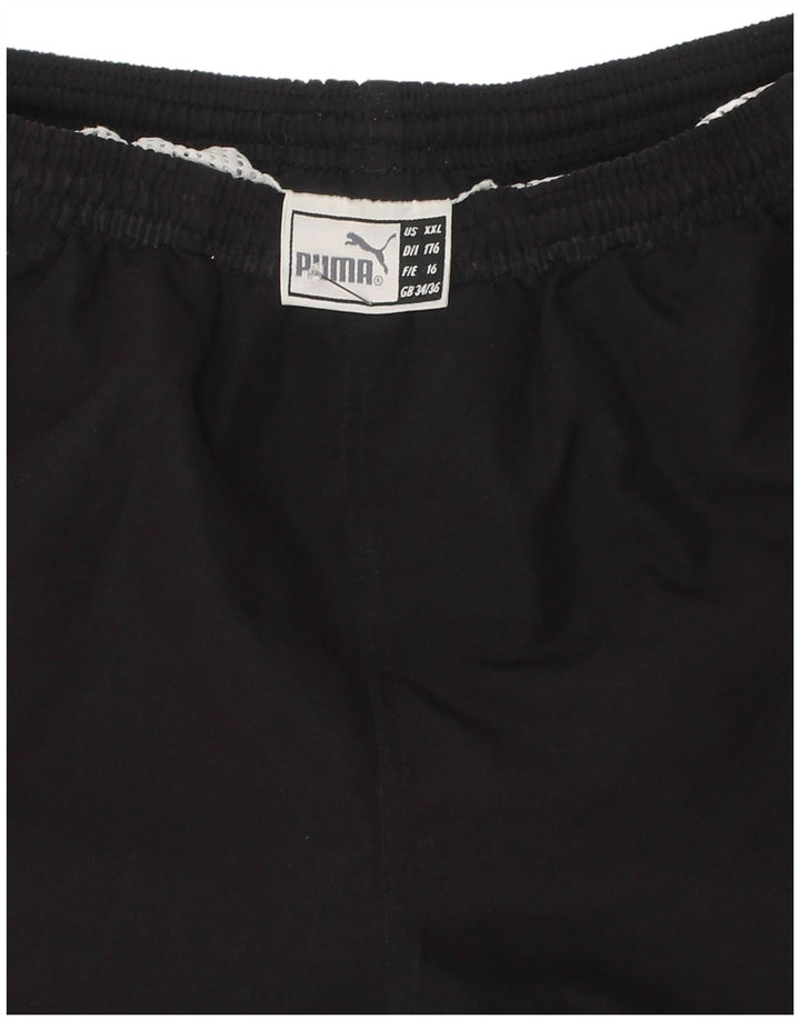 Pantaloni scurți de înot Puma băieți 15-16 ani poliester negru