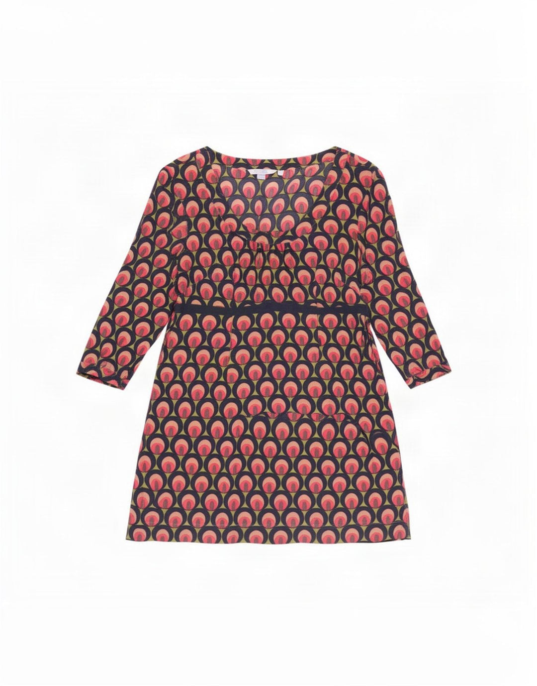 Rochie de bază cu model abstract Boden pentru femei UK 14 mare, multicoloră