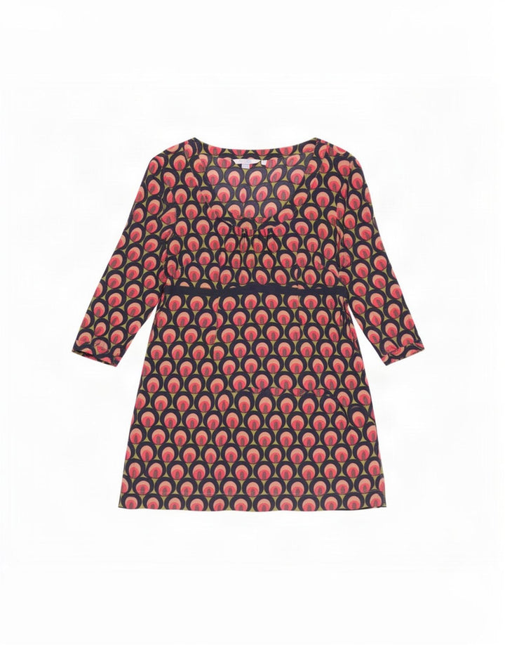 Rochie de bază cu model abstract Boden pentru femei UK 14 mare, multicoloră