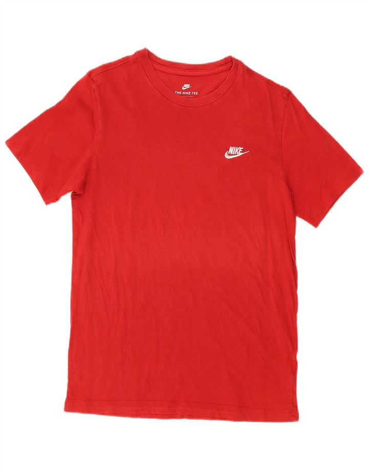 Tricou NIKE pentru bărbați cu croială atletică Top mediu roșu