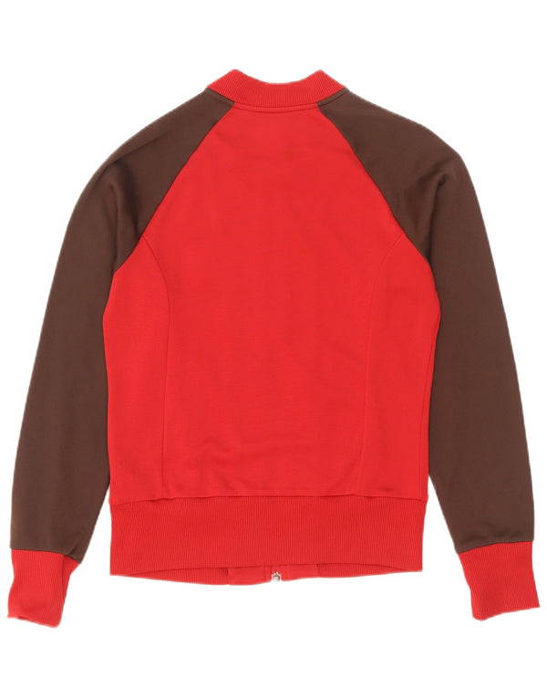 Jachetă de top pentru trening Adidas pentru femei IT 38 XS Poliamidă color bloc roșu