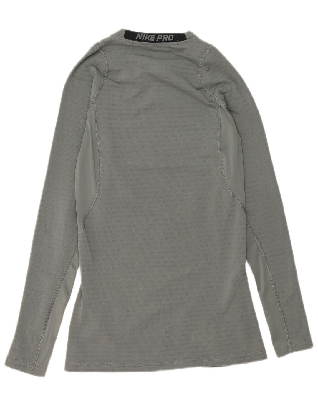 Nike Dri Fit Graphic Top cu mânecă lungă pentru bărbați UK 14 Medium Gri Poliester