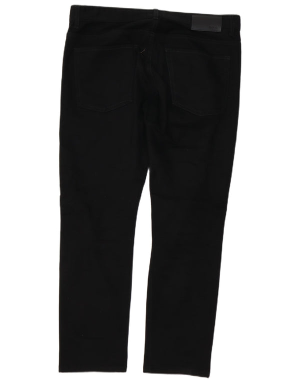 Blugi drepti pentru bărbați HUGO BOSS W36 L29 bumbac negru