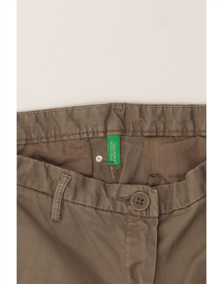 BENETTON Womens Slim Chino Trousers W28 L27 Grey Vintage Benetton and Second-Hand Benetton from Messina Hembry 