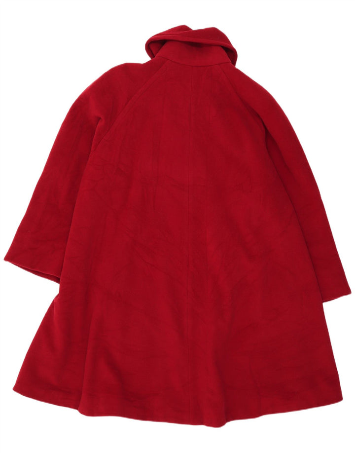 mabb Palton supradimensionat pentru femei, UK 18 XL, lână roșie
