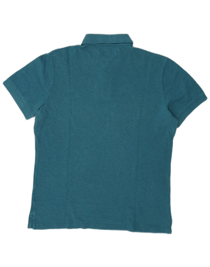 Tricou polo personalizat pentru bărbați Tommy Hilfiger, albastru mare