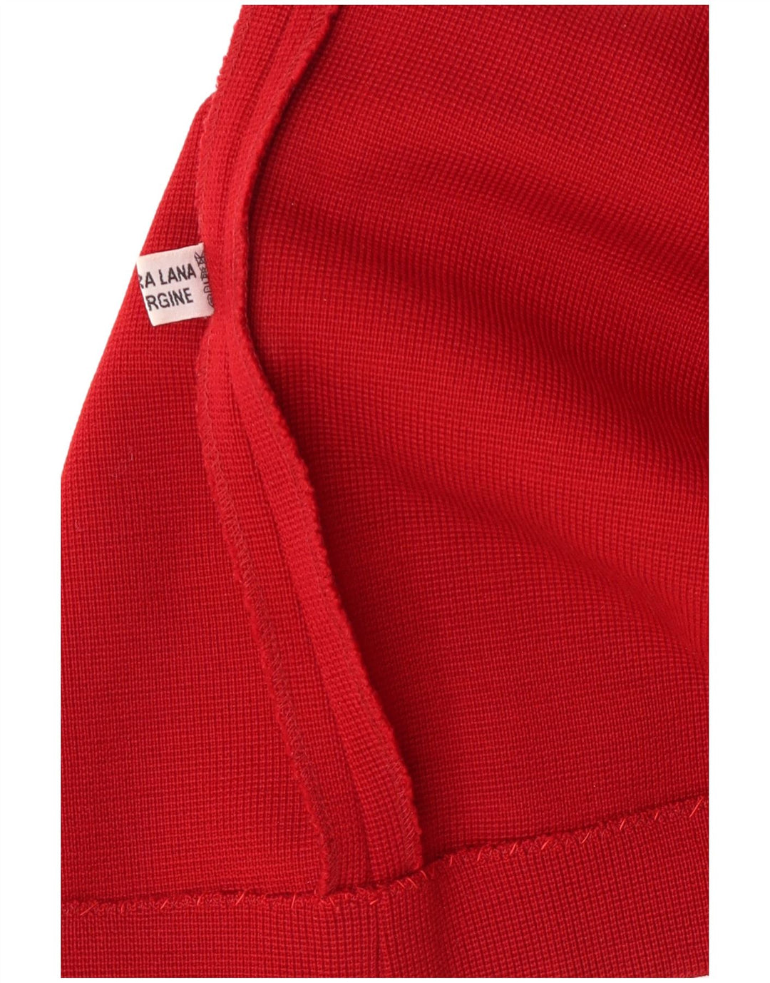 Fusta creion Vintage pentru femei W32 Lână roșie mare