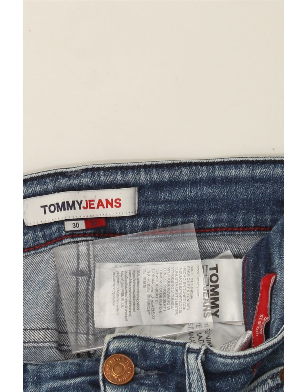 Blugi pentru bărbați TOMMY HILFIGER Scanton Slim W30 L30 Bumbac albastru