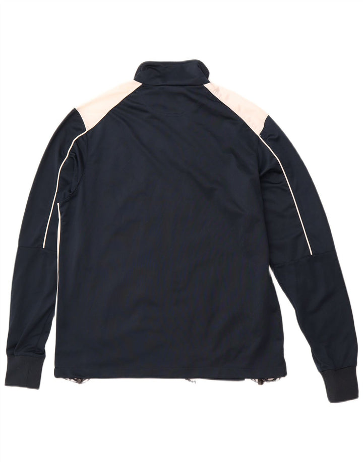 Jachetă de trening BRUGI pentru bărbați, poliester bloc de culoare albastru marin mediu