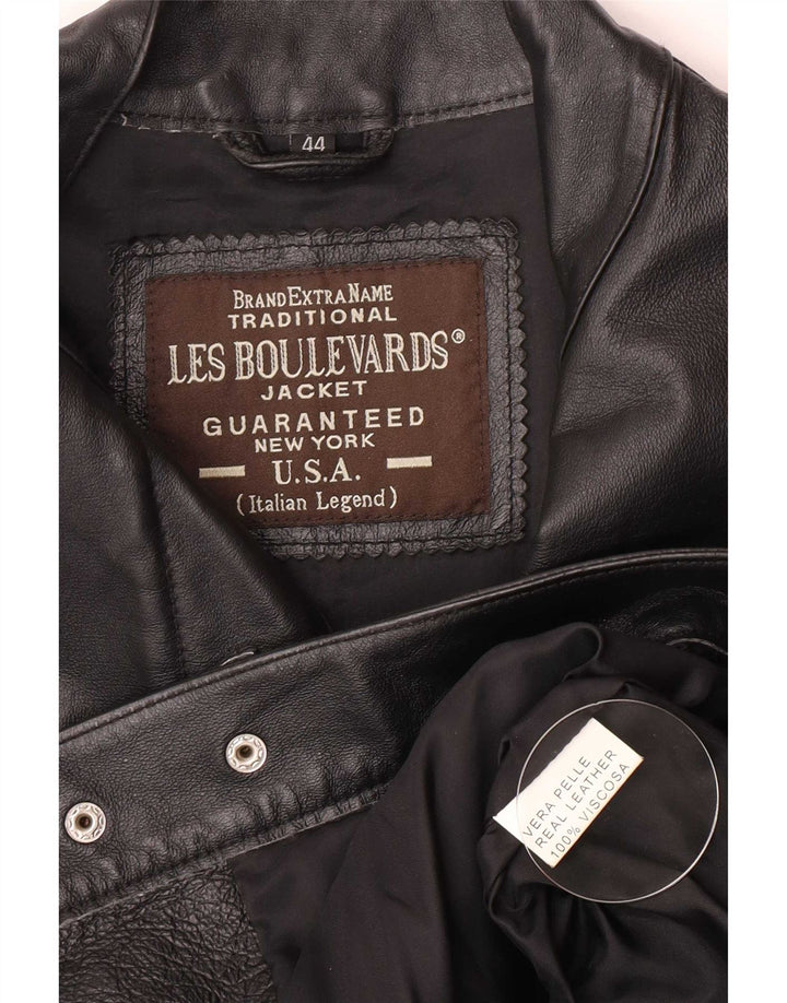 Geacă de piele pentru femei Les Boulevards IT 44 Medium Black