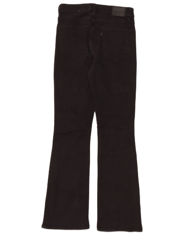 Blugi bootcut pentru femei cu talie înaltă LEVI'S W29 L30 bumbac negru