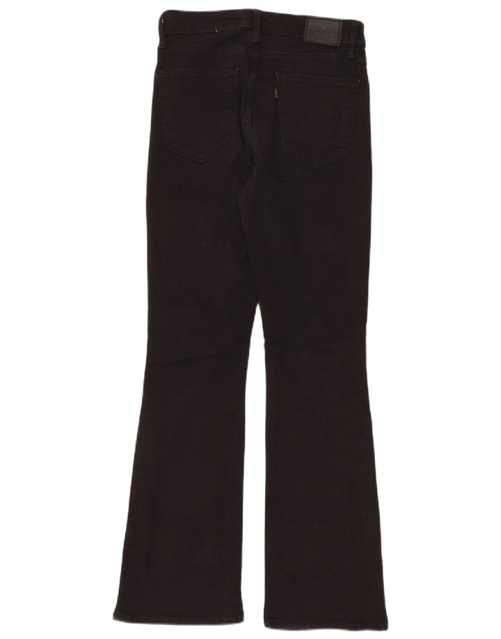 Blugi bootcut pentru femei cu talie înaltă LEVI'S W29 L30 bumbac negru