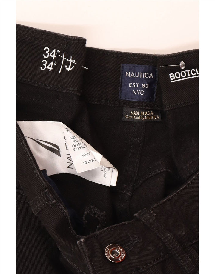 Blugi Bootcut Nautica pentru bărbați W34 L30 bumbac negru