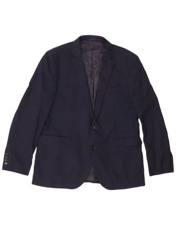 Jachetă pentru bărbați John Lewis cu 2 nasturi UK 44 2XL Lână bleumarin