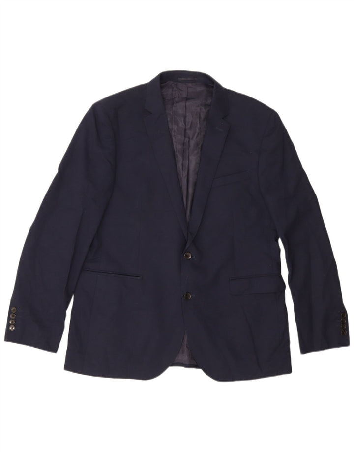 Jachetă pentru bărbați John Lewis cu 2 nasturi UK 44 2XL Lână bleumarin