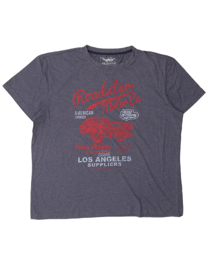 Tricou grafic pentru bărbați ARIZONA Top 3XL Bumbac bleumarin