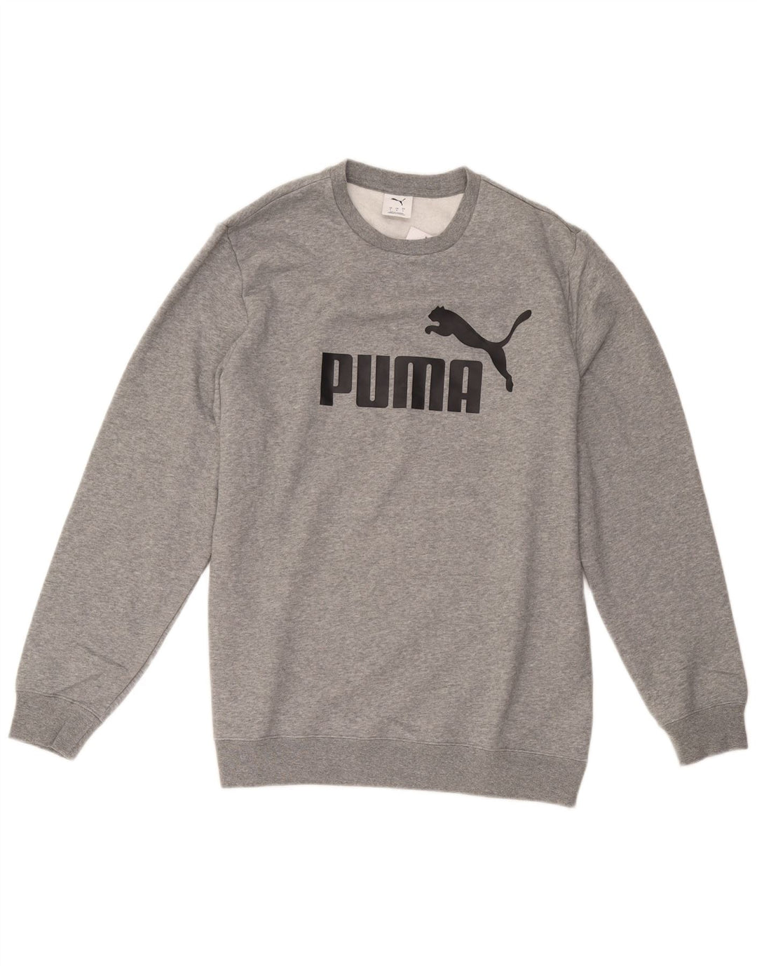 Pulover grafic pentru bărbați Puma Pulover mare bumbac gri