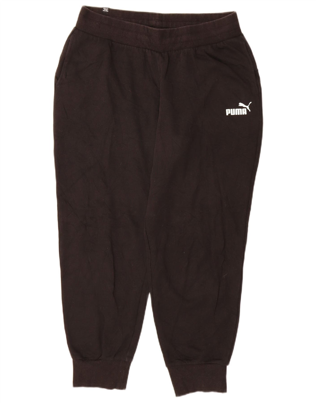 Pantaloni de trening Puma pentru bărbați Joggeri, bumbac mediu negru