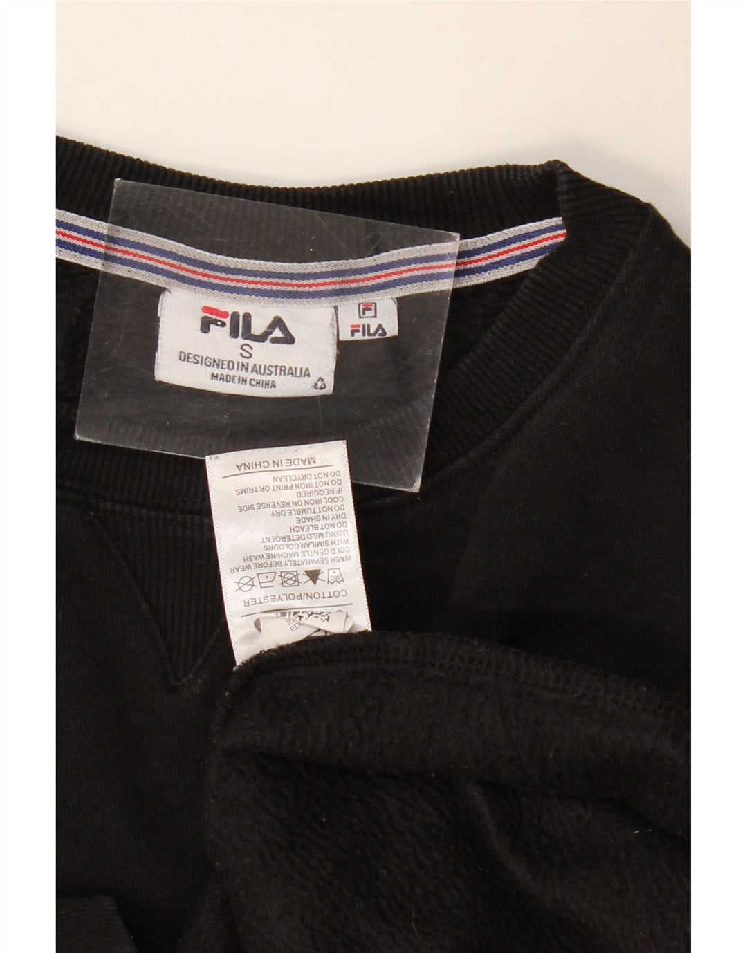 Pulover supradimensionat pentru femei FILA UK 10 Bumbac negru mic