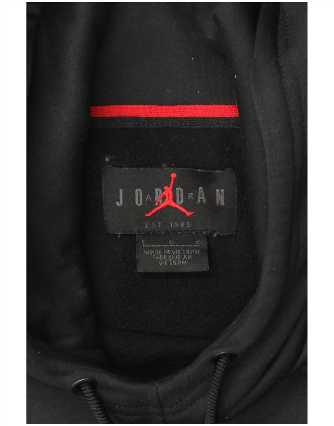 JORDAN Pulover cu glugă Dri Fit pentru bărbați, mare, negru, poliester