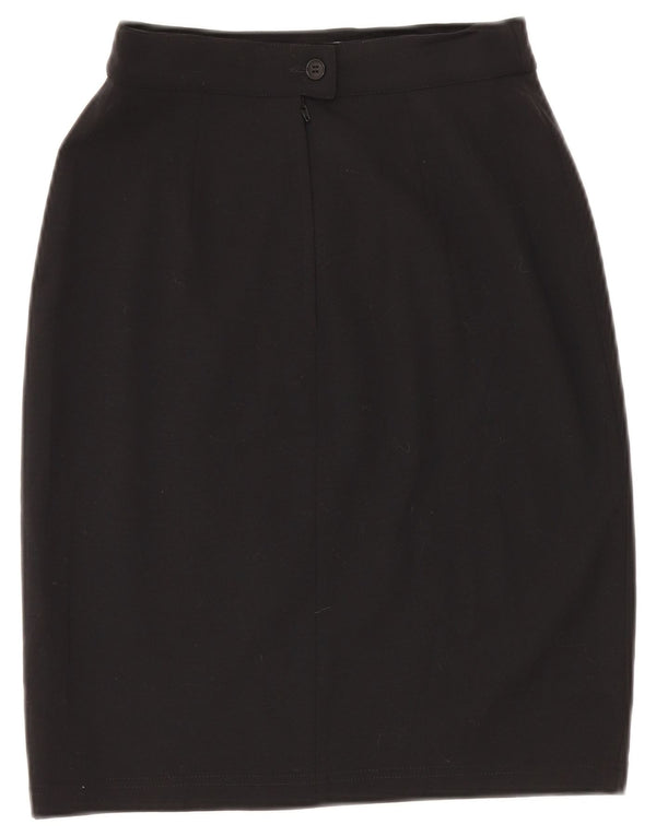 Fusta creion pentru femei Max Mara cu talie înaltă UK 14 mare W28 Lână neagră