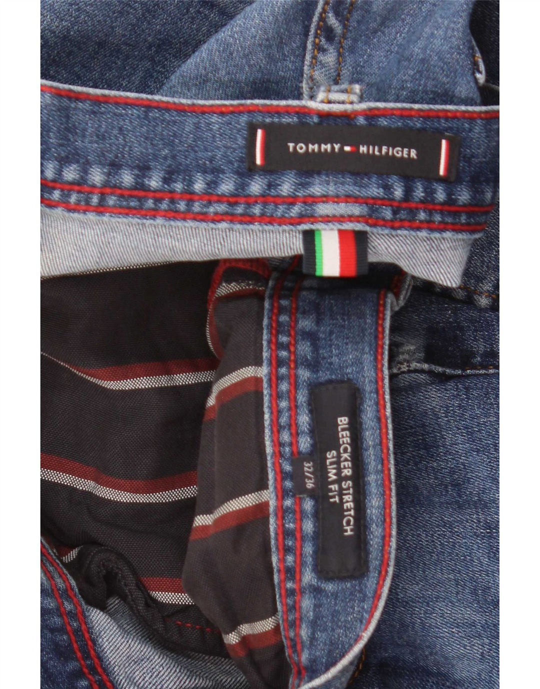 Blugi pentru bărbați Tommy Hilfiger Bleecker Slim W32 L36 Albastru