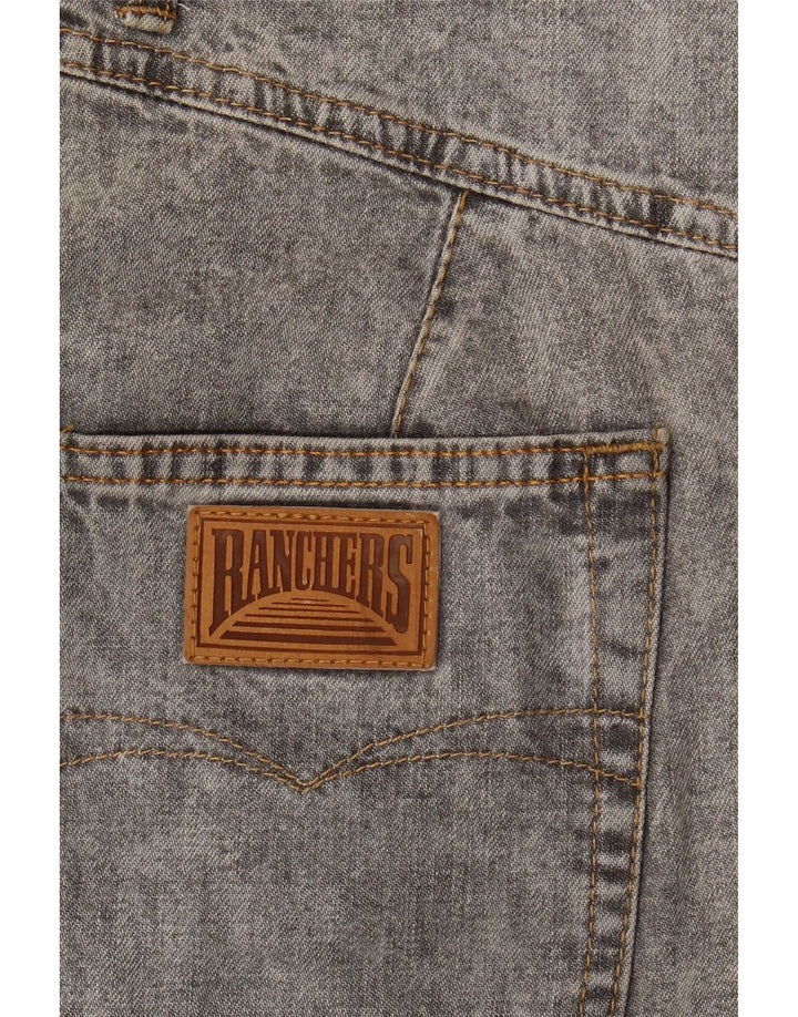 Fusta de blugi vintage pentru femei W28 gri mediu