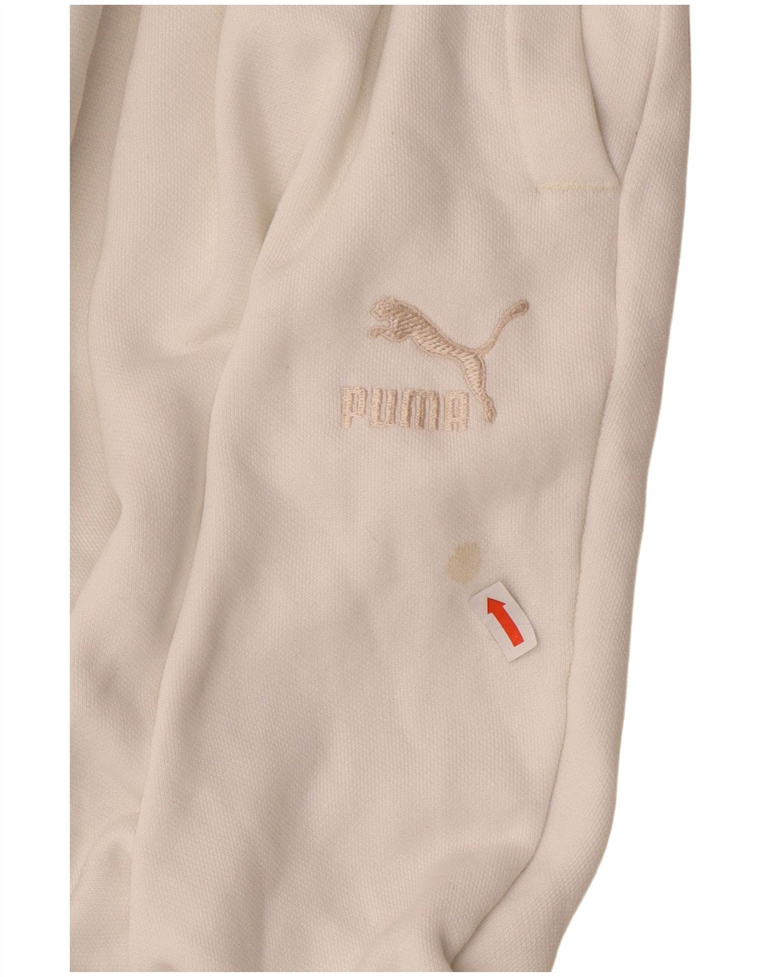 Pantaloni de trening PUMA pentru bărbați Joggeri mari, alb, bumbac