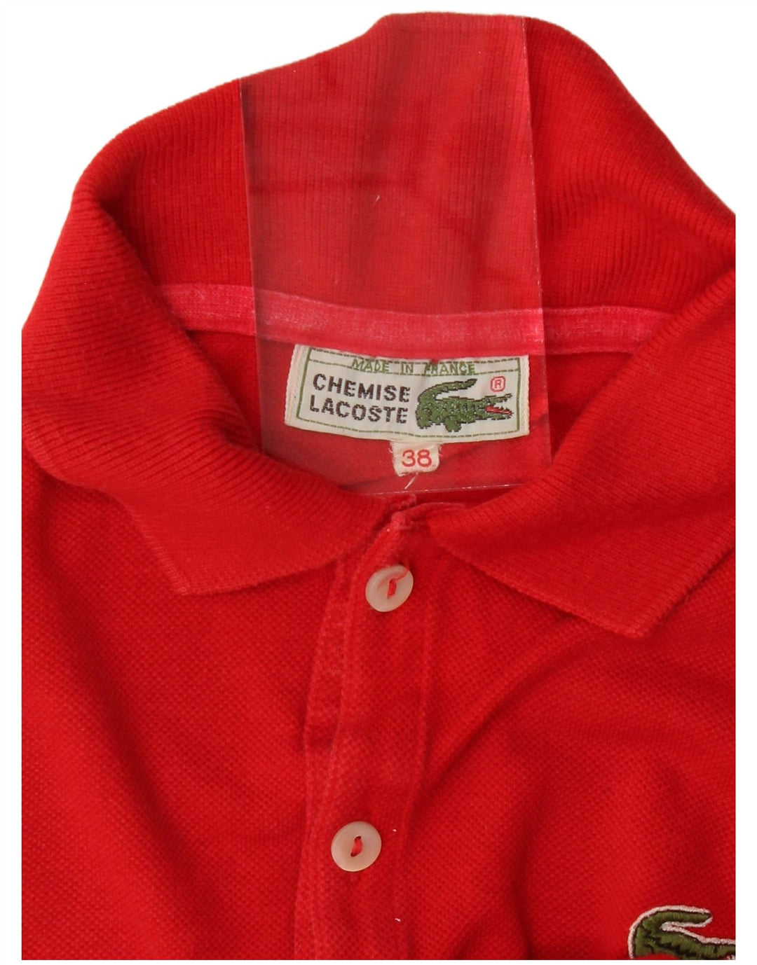 Tricou polo pentru femei LACOSTE Mărimea 38 bumbac roșu mediu