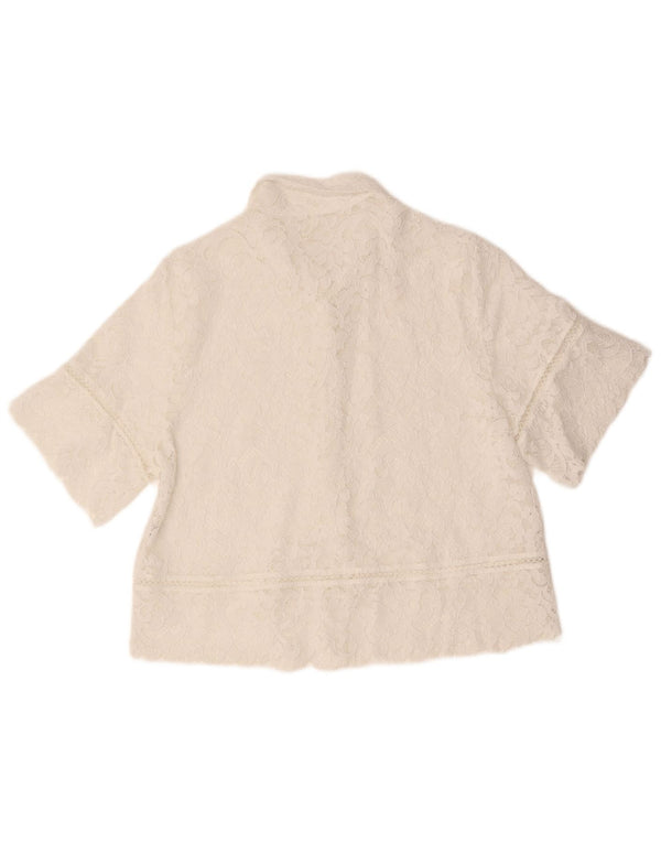 Bluză cămașă cu mânecă scurtă pentru femei Intimissimi UK 12 Medium White Floral