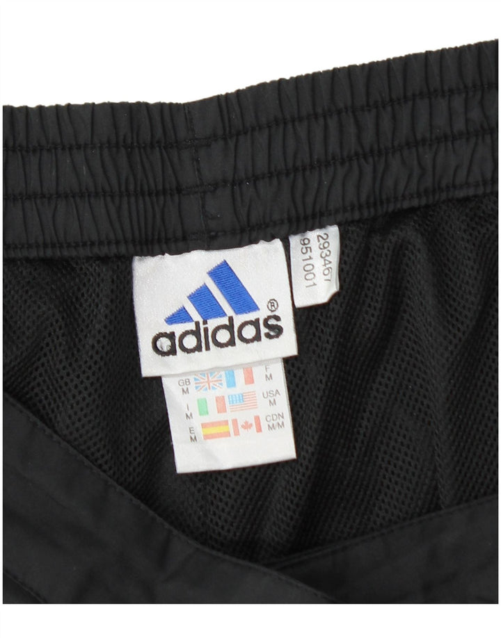 Pantaloni chino drepți Adidas pentru bărbați, poliester mediu negru