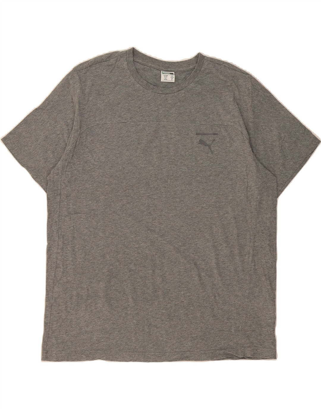 PUMA Mens T-Shirt Top XL Grey Cotton Vintage Puma and Second-Hand Puma from Messina Hembry 