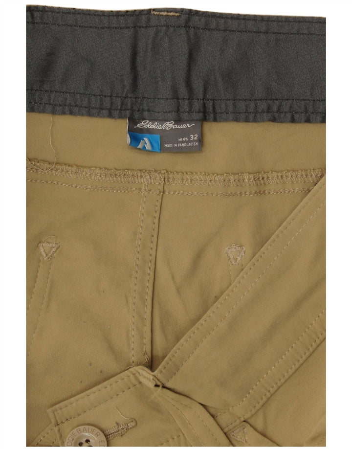 Pantaloni scurți cargo pentru bărbați Eddie Bauer W32 Large Kaki Nylon