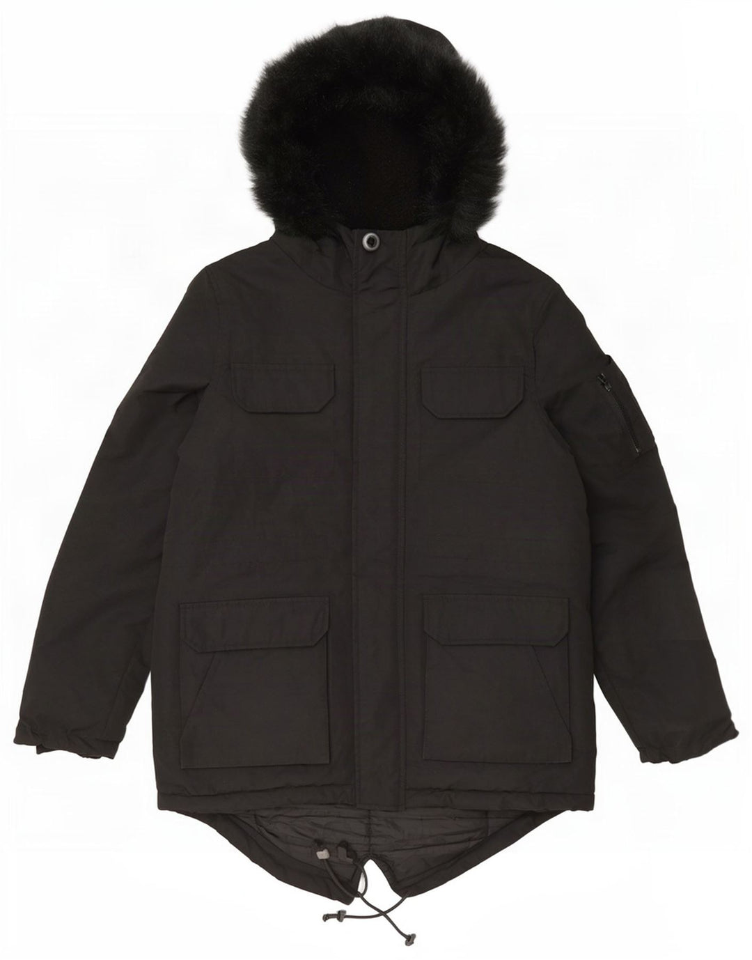 Jachetă parka cu glugă pentru bărbați Bellfield UK 38 Poliester mediu negru