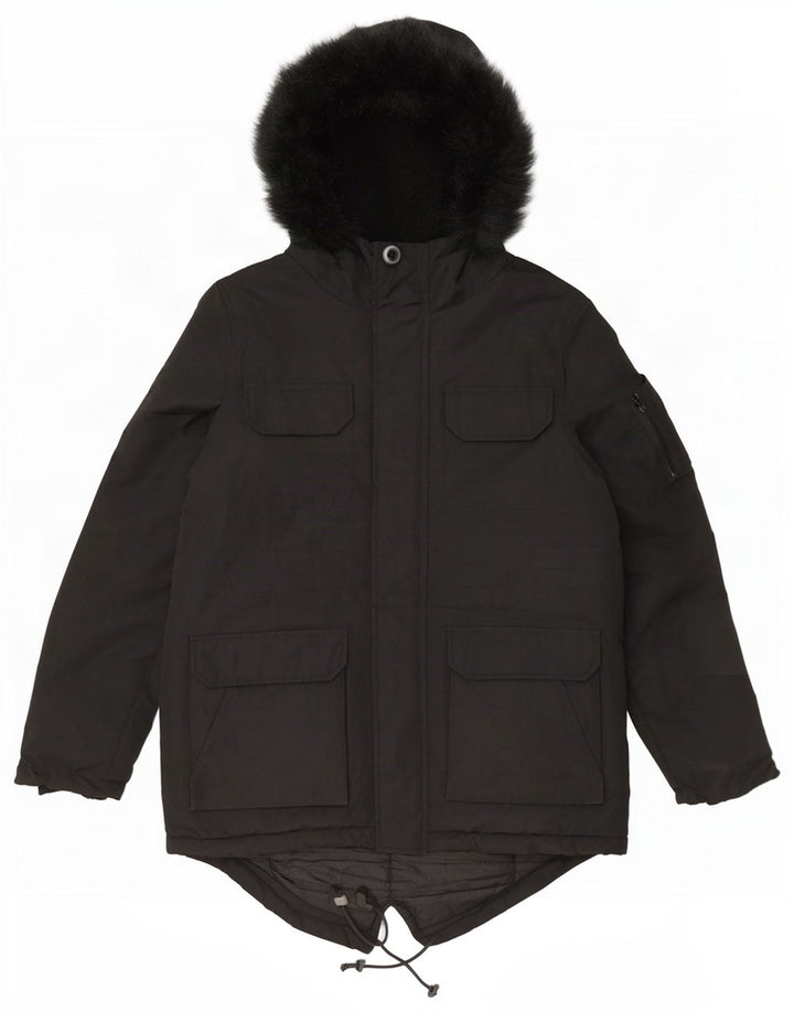 Jachetă parka cu glugă pentru bărbați Bellfield UK 38 Poliester mediu negru