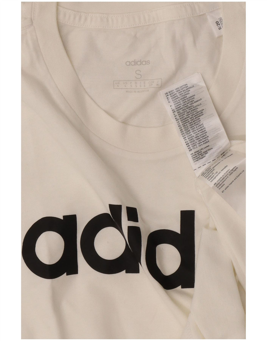 Tricou grafic pentru bărbați Adidas Top mic, alb, bumbac