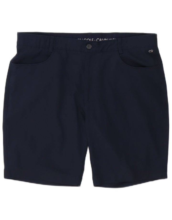 Pantaloni scurți casual pentru bărbați CALVIN KLEIN W38 XL poliester bleumarin