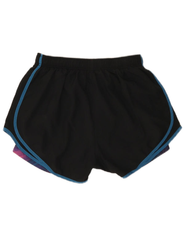 Pantaloni scurți sport Nike Dri Fit pentru femei UK 14, mari, negru, poliester