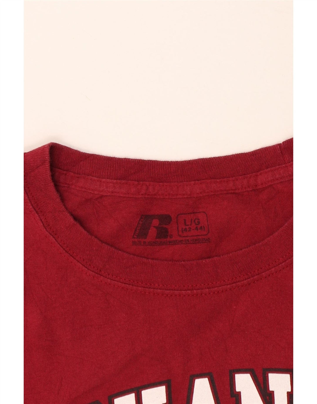 Russell Athletic pentru bărbați Arkansas Razorbacks tricou grafic Top mare roșu