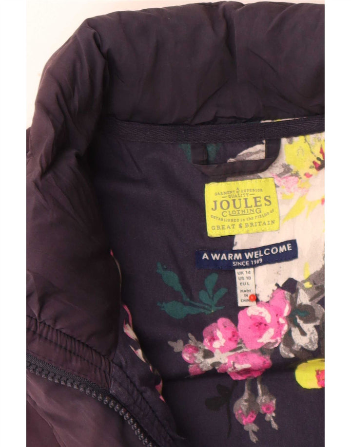 Gilet căptușit pentru femei Joules UK 14, mare, albastru, poliester
