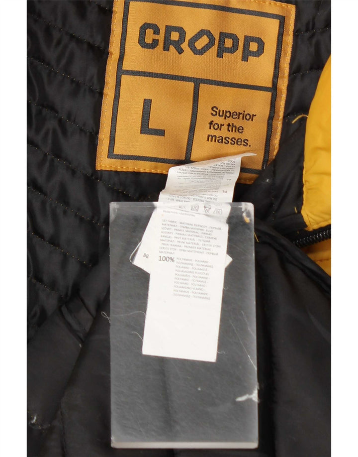 Cropp Mens Padded Gilet UK 40 Large Yellow Polyamide