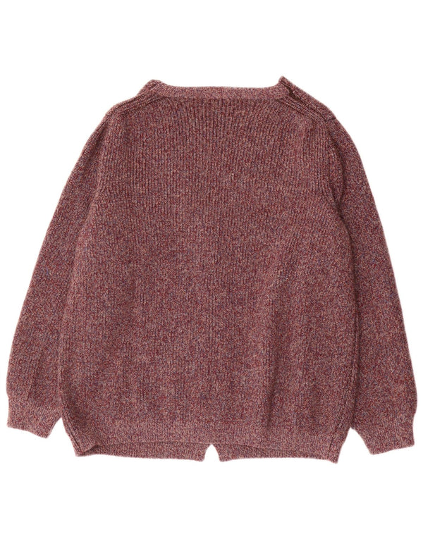 Pulover Cardigan Vintage pentru Barbati IT 50 Lână Mov Mediu
