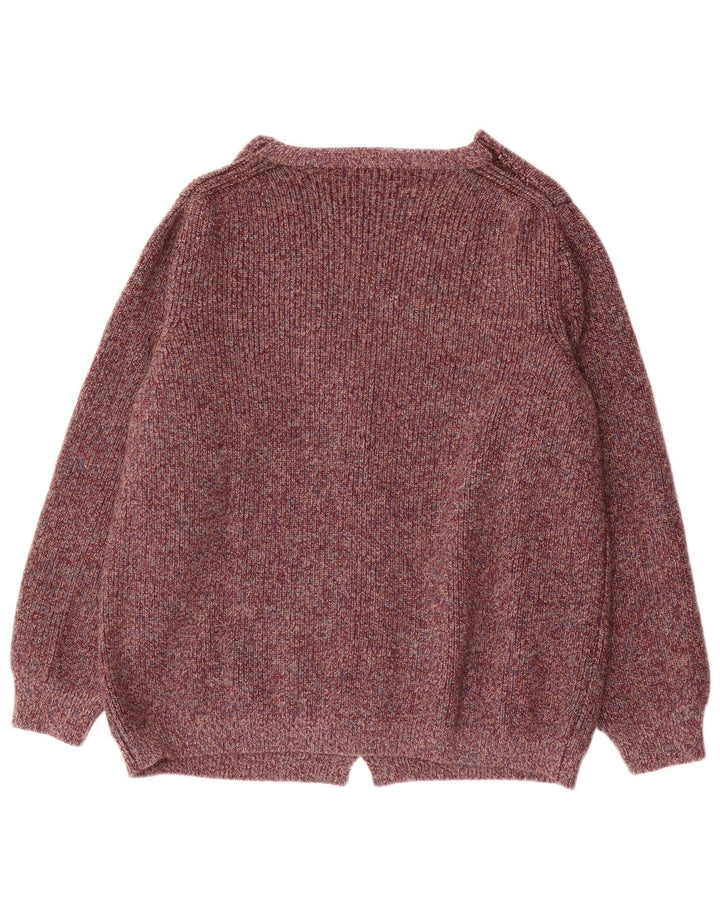 Pulover Cardigan Vintage pentru Barbati IT 50 Lână Mov Mediu