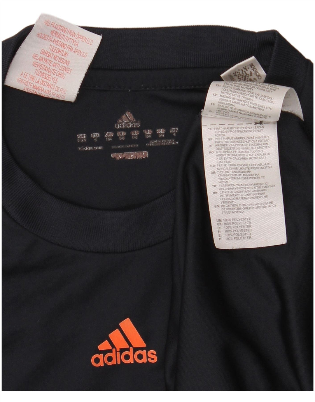 Tricou Băieți ADIDAS Top 9-10 Ani Bleumarin Poliester Geometric