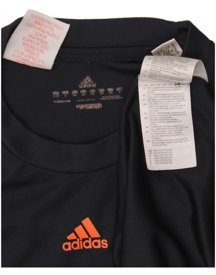 Tricou Băieți ADIDAS Top 9-10 Ani Bleumarin Poliester Geometric