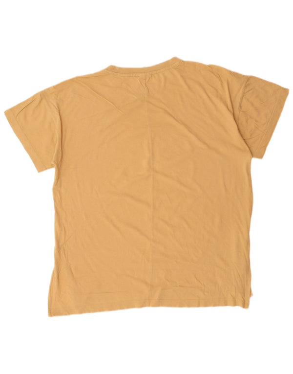 Tricou grafic Reebok pentru femei Top UK 20/22 XL bumbac bej